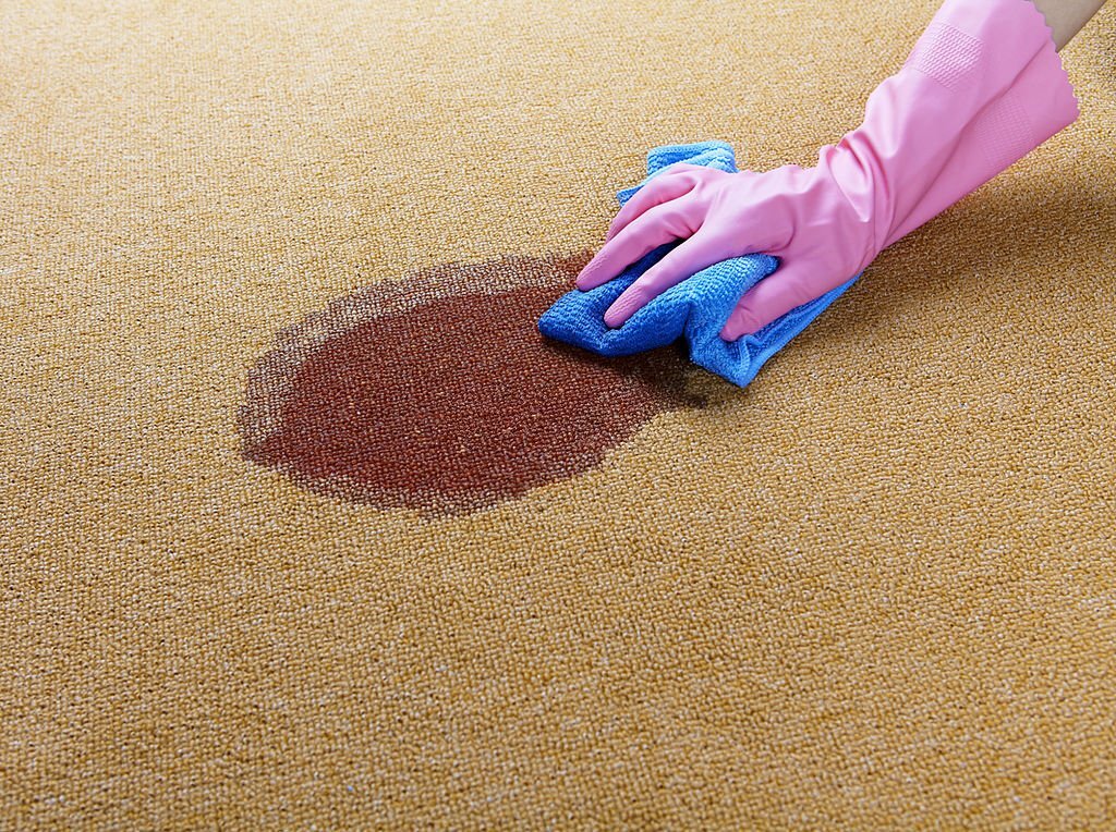 dye stain on the carpet