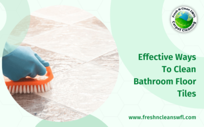 Effective Ways To Clean Bathroom Floor Tiles