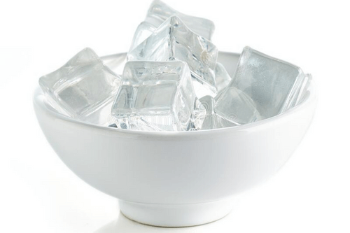 Ice cubes bowl