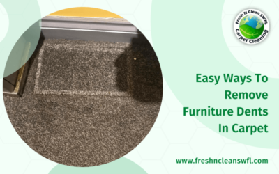 Easy Ways To Remove Furniture Dents In Carpet
